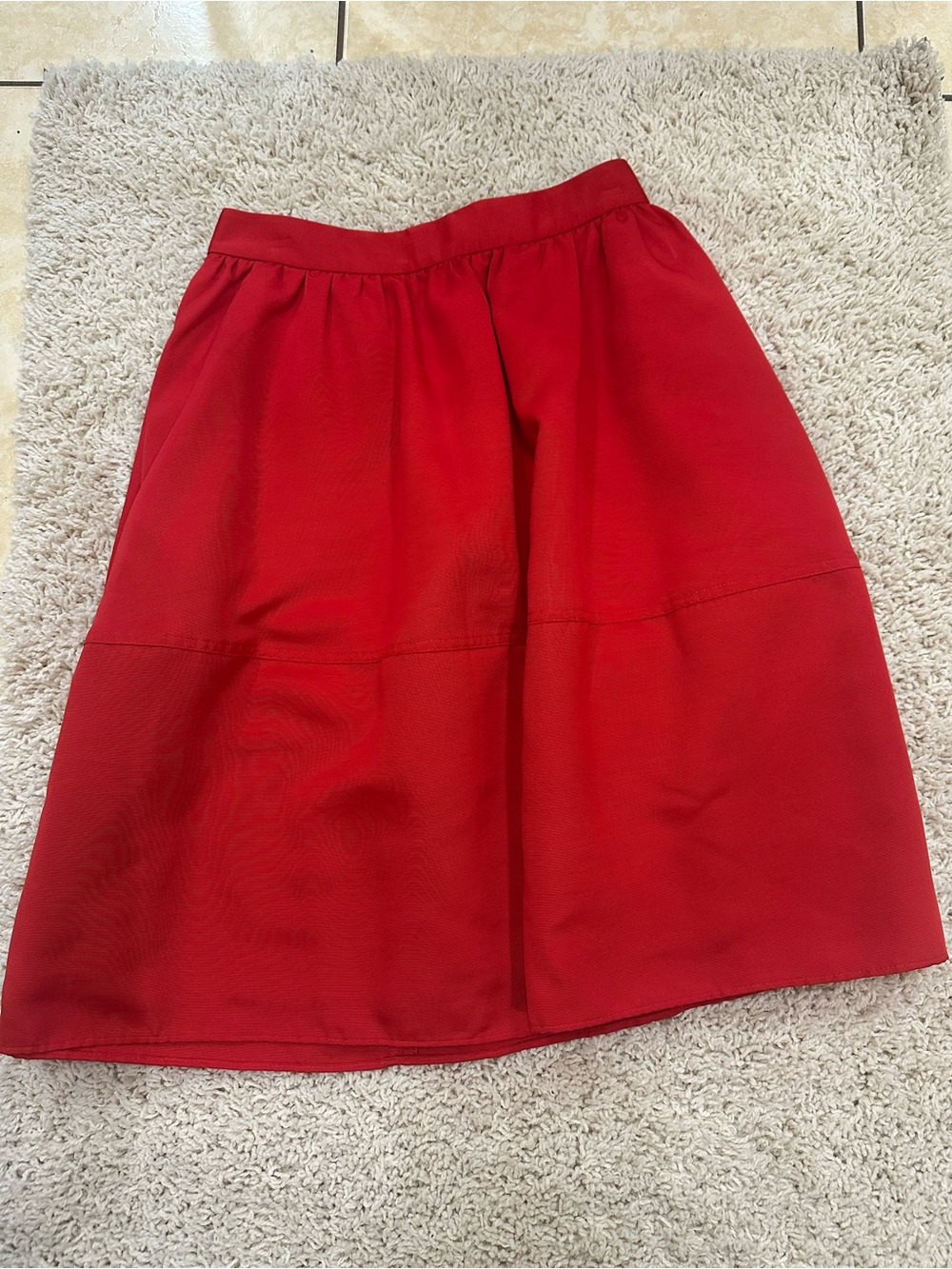 Express Red A-Line Skirt